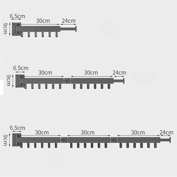 Varal Retrátil de Parede para Roupas